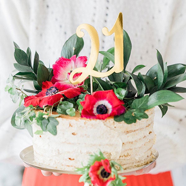 Topper pastel dorado 21