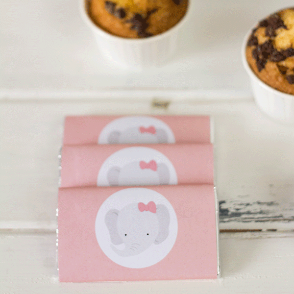 Pack imprimible elefante rosa