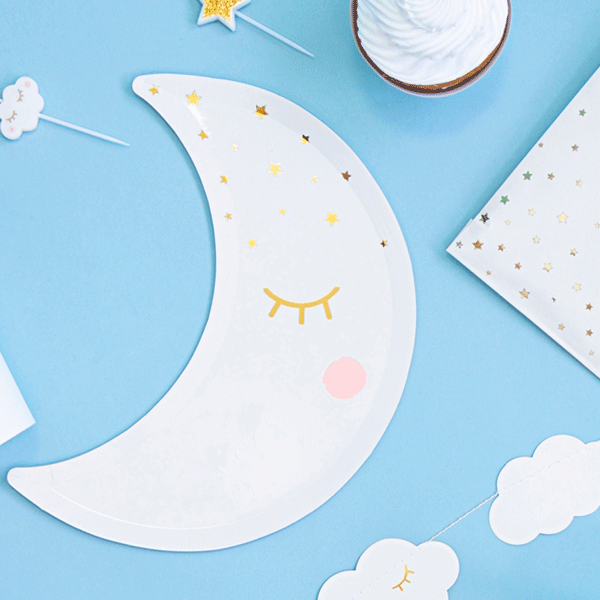 Platos luna feliz / 6 uds.