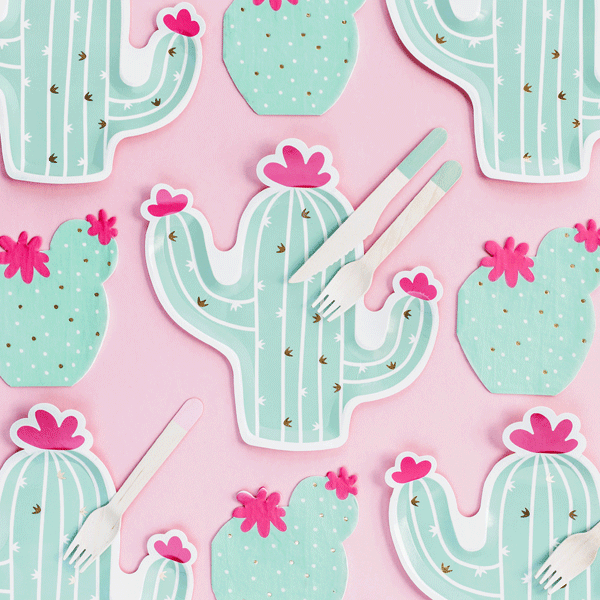 Plato Cactus mint / 6 uds.