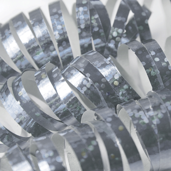 Serpentina holograma plata / 18 uds.