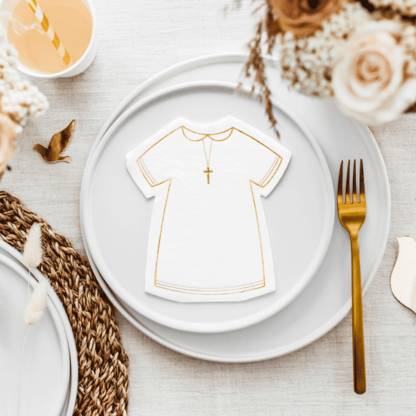 Servilleta vestido comunión / 20 uds.