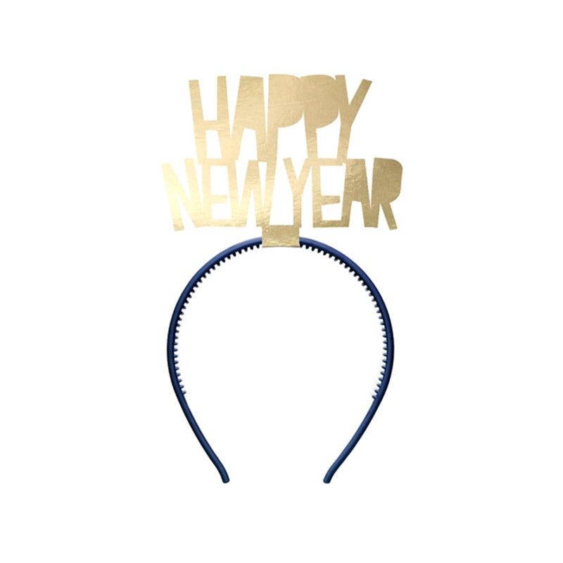 Diadema Happy New Year dorado