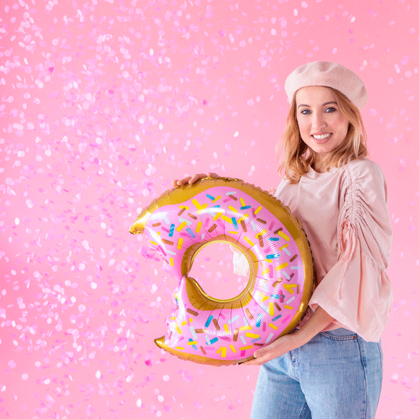 Globo Donut rosa