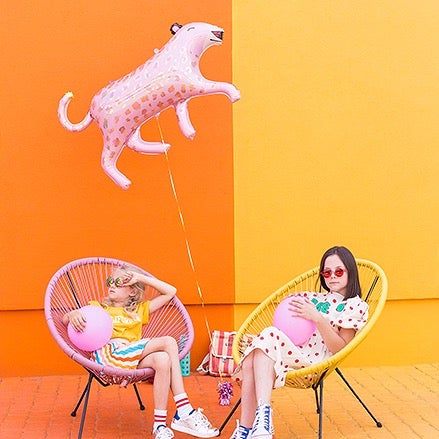 Globo leopardo rosa XL