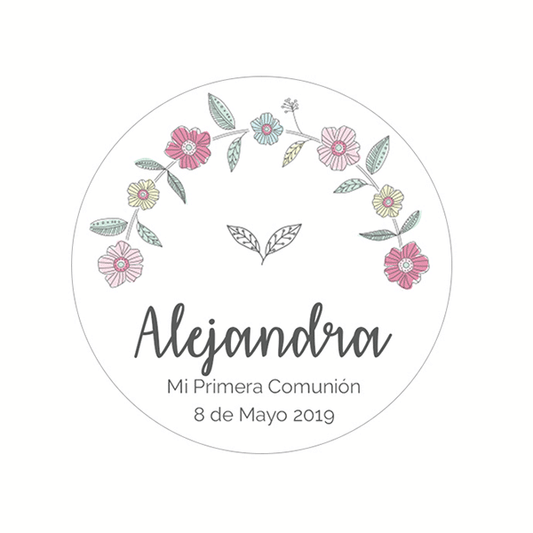 Pegatina personalizada Jardín / 12 uds.