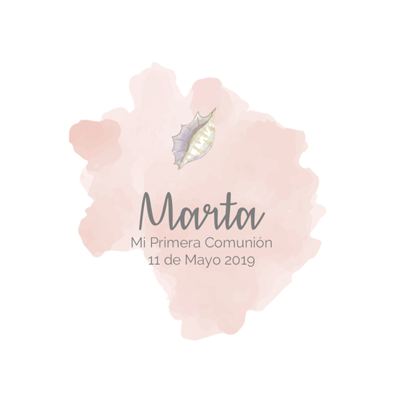 Pegatina personalizada sirena / 12 uds.