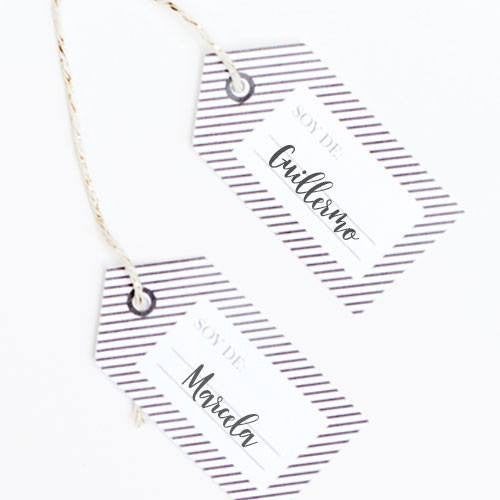 Imprimible etiquetas Drink Gin Bar - La Fiesta de Olivia - 1