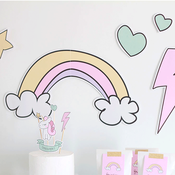 Pack imprimible baby unicorn
