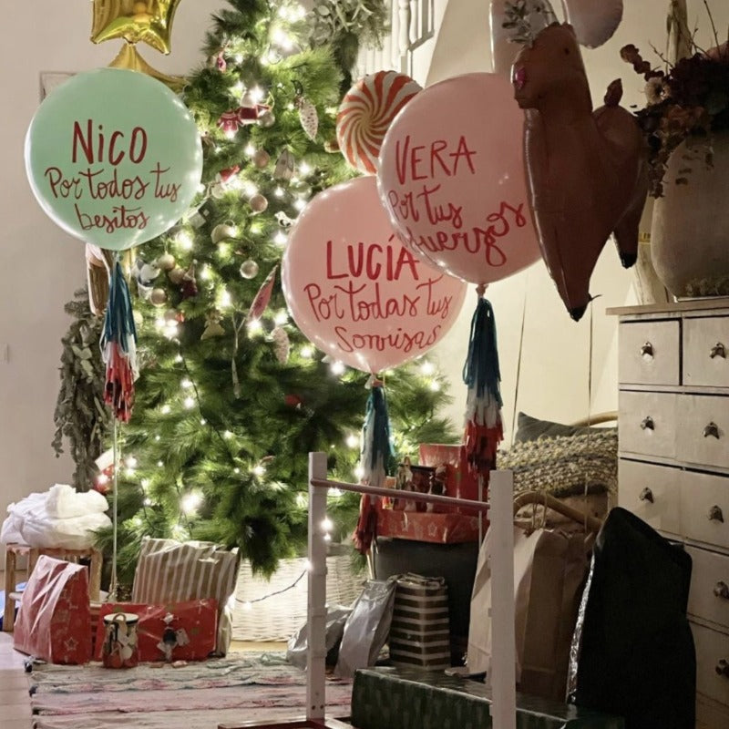 Globo XL guirnalda premium Reyes hinchado con Helio <br> (sólo Barcelona)</br>