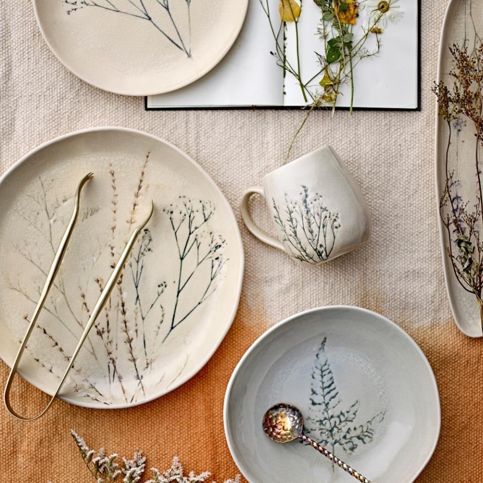 Taza de gres flor natural Bea