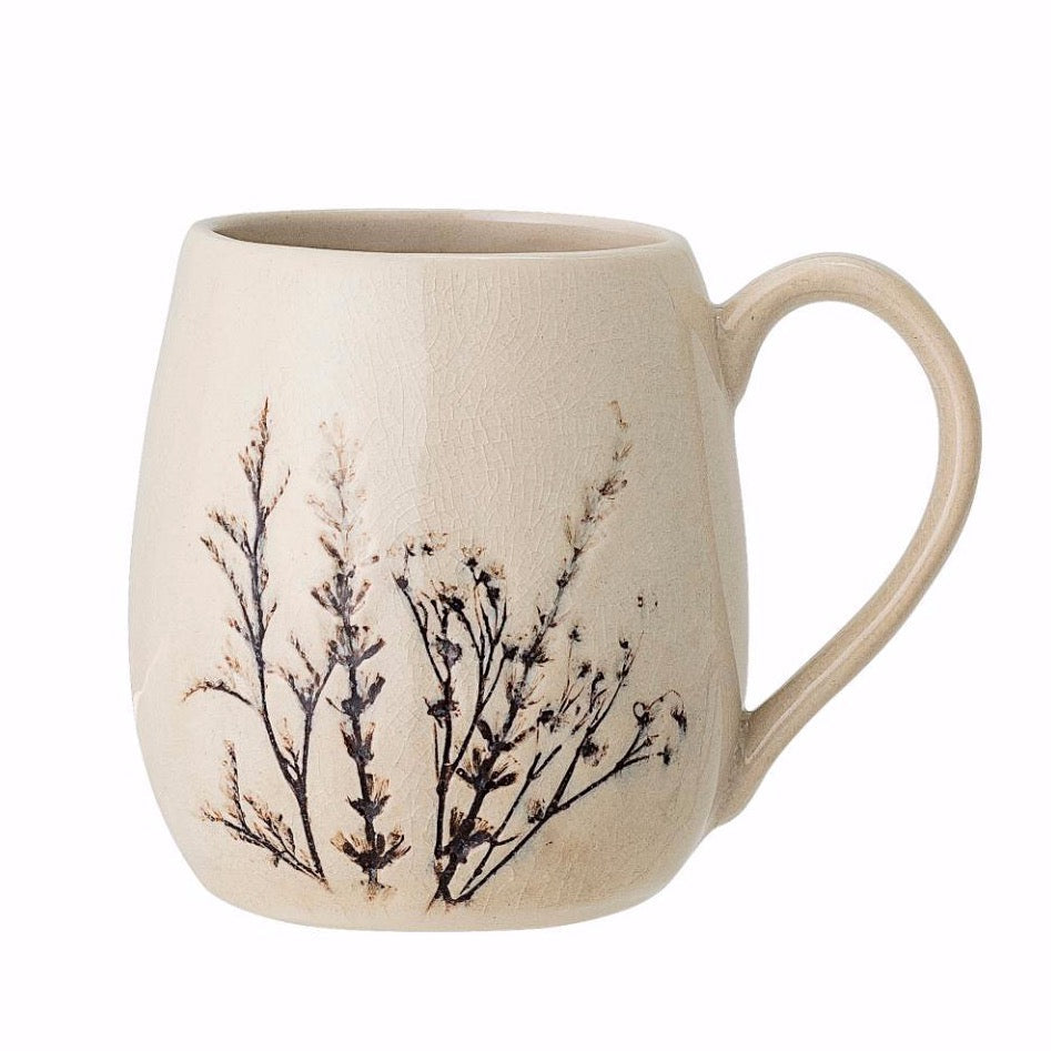 Taza de gres flor natural Bea