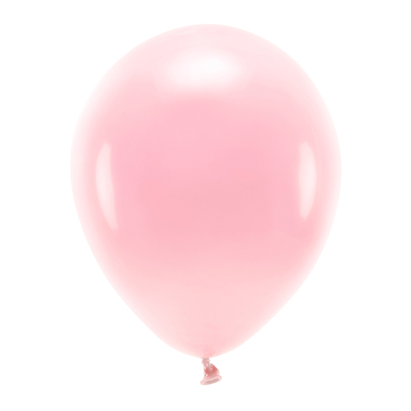 Globos ECO rosa pastel mate / 10 uds.