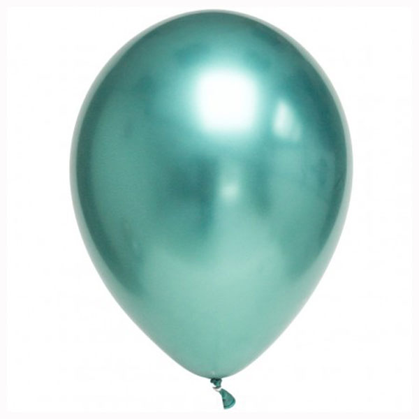 Globos Chrome verde / 2 uds.