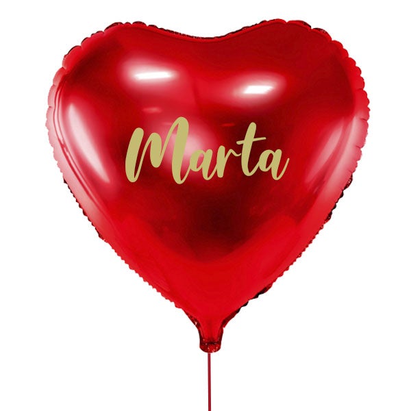 Corazón XL personalizado hinchada con helio <br> (sólo Barcelona)
