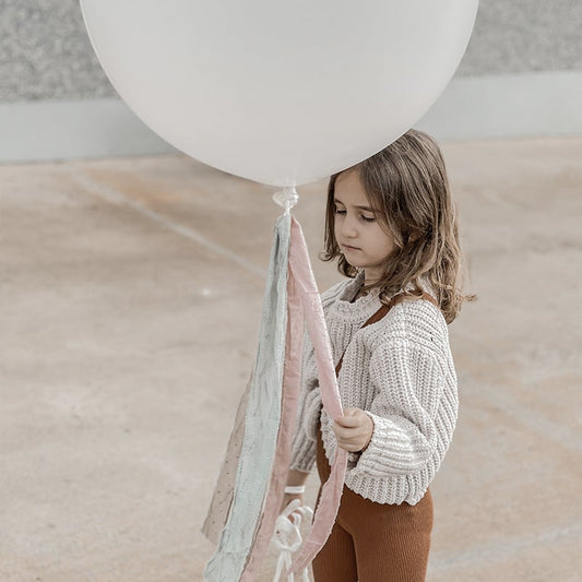 Kit DIY globo decorado plumeti colores empolvados