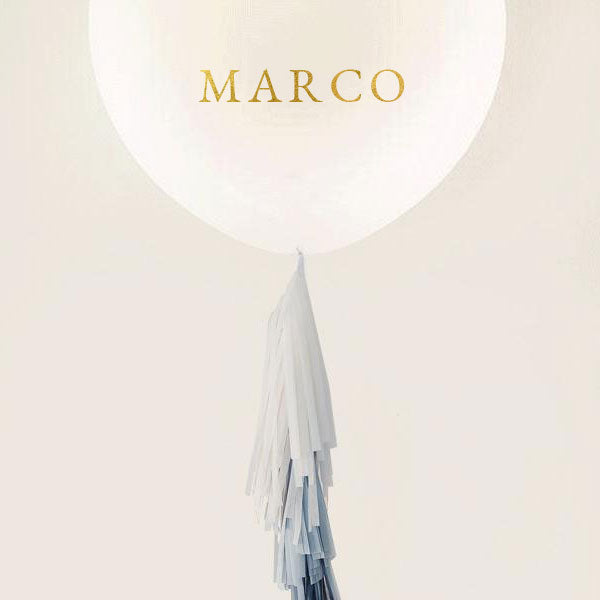 Kit DIY Globo L decorado guirnalda AZUL