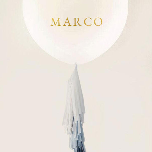 Kit DIY Globo L decorado guirnalda AZUL