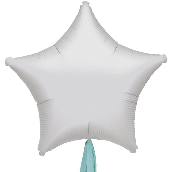 Globo Estrella de 70 cm hinchado con flecos de papel <br> (solo Barcelona)