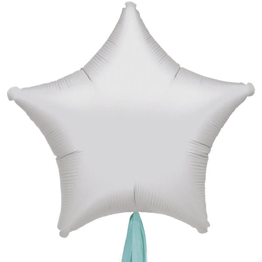 Globo Estrella de 70 cm hinchado con flecos de papel <br> (solo Barcelona)