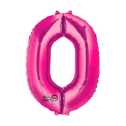 Globo foil 0 XL fucsia Premium