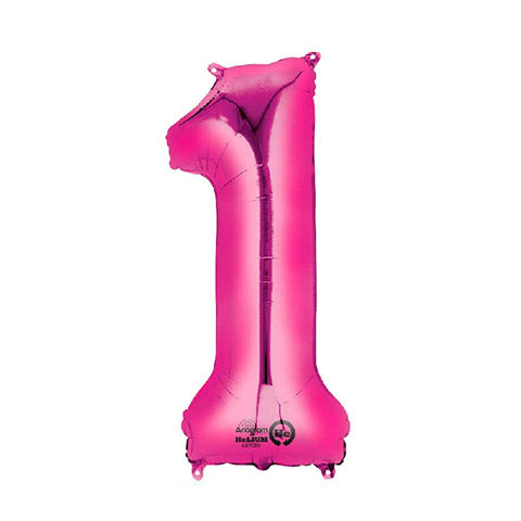 Globo foil 1 XL fucsia Premium