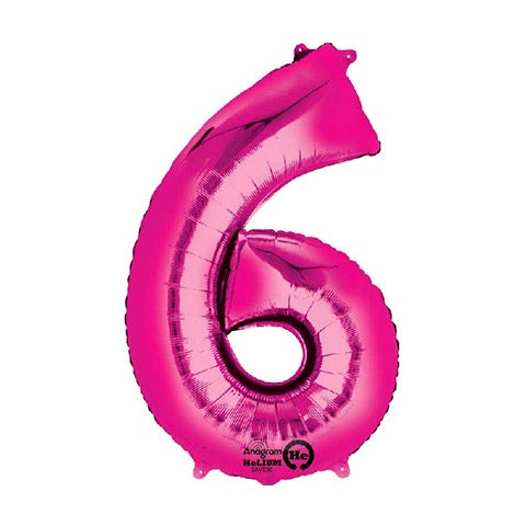 Globo foil 6 XL fucsia Premium