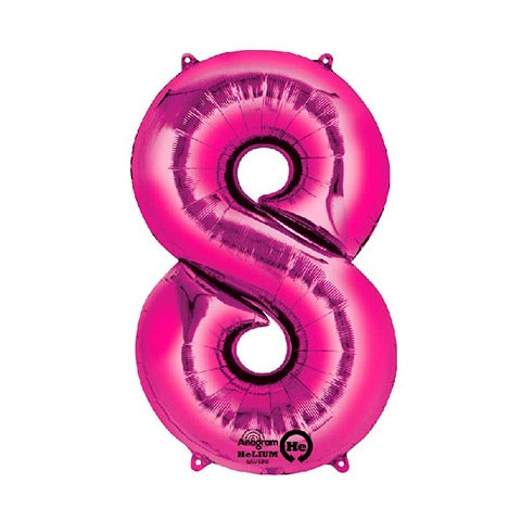 Globo foil 8 XL fucsia Premium