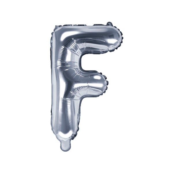 Globo letra Foil plata pequeño