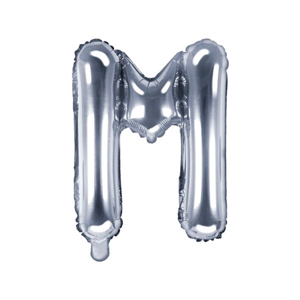 Globo letra Foil plata pequeño
