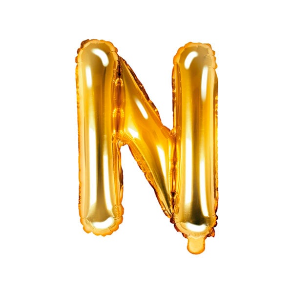 Globo letra Foil oro pequeño
