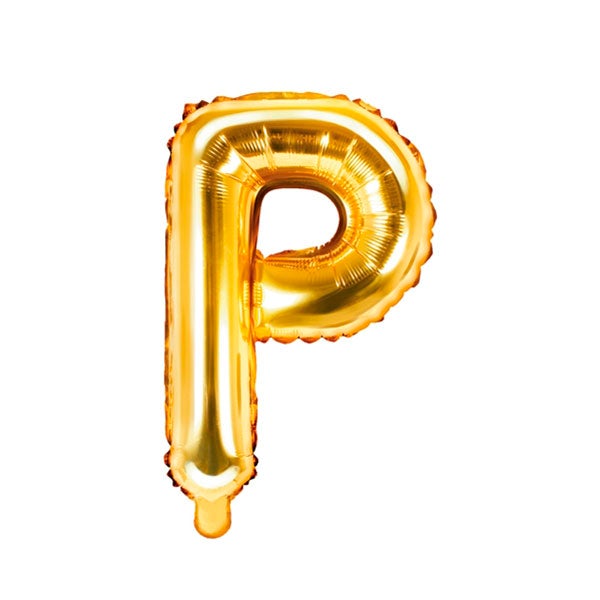 Globo letra Foil oro pequeño