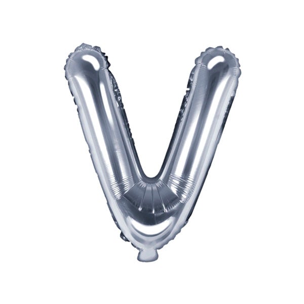 Globo letra Foil plata pequeño