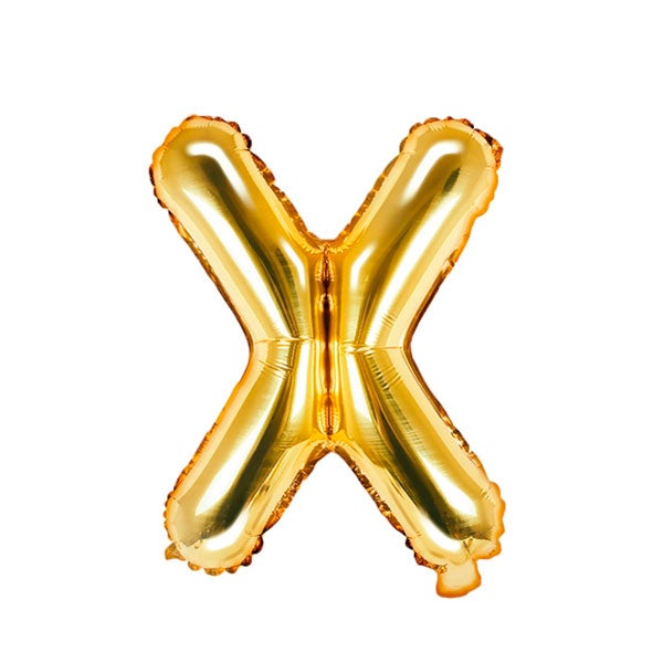 Globo letra Foil oro pequeño