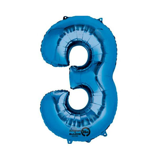 Globo foil 3 XL azul Premium