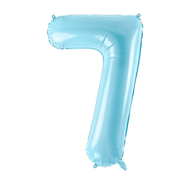 Globo foil Números XL azul bebé basic