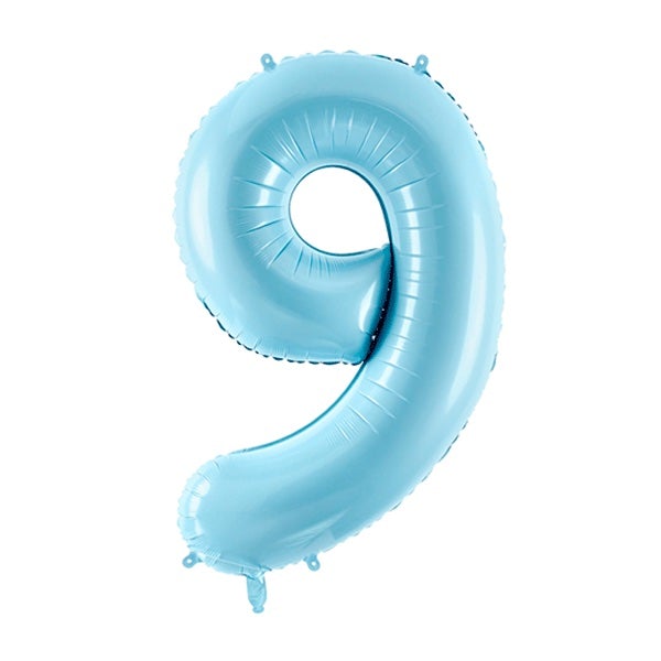 Globo foil Números XL azul bebé basic