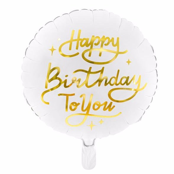 Globo foil Happy Birthday to you dorado