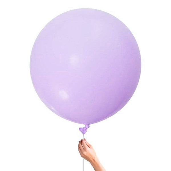 Globo Látex Bio L hinchado con cinta flor basic <br> (solo Barcelona)</br>