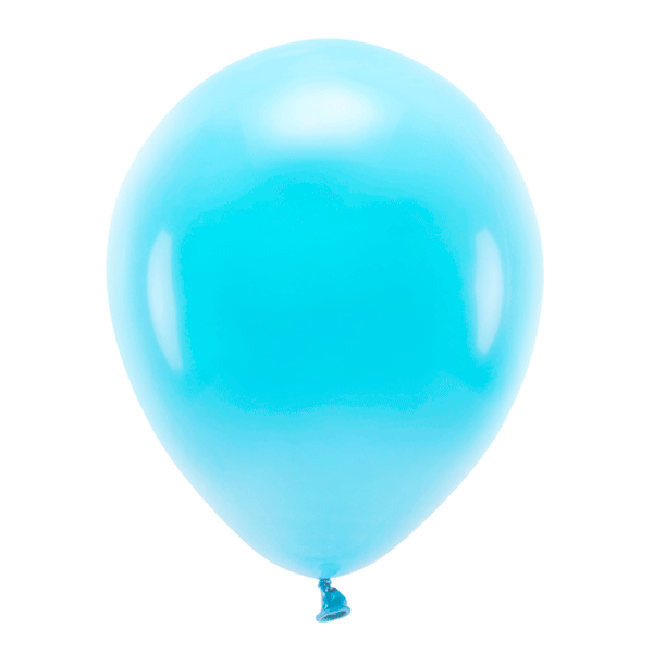 Globos ECO azul celeste pastel mate / 10 uds.