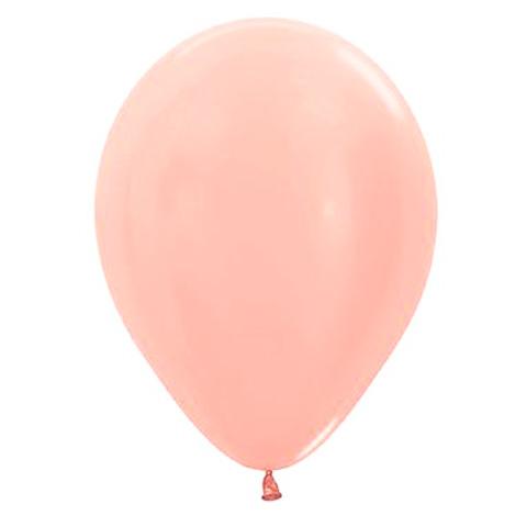 Globos ECO oro rosa satinados / 10 uds.
