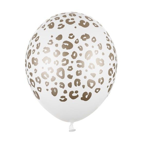 Globo leopardo dorado animal print / 2 uds.