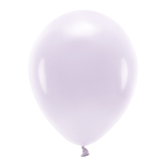 Globos ECO lila pastel mate / 10 uds.