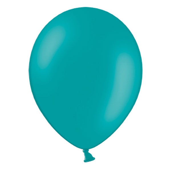 Globos ECO turquesa oscuro mate / 10 uds.