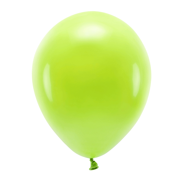 Globos ECO verde lima / 10 uds.
