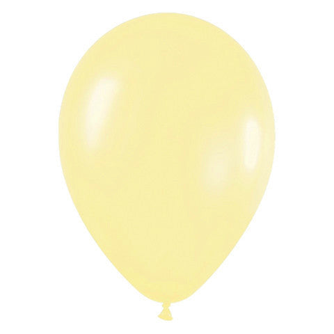 Globos  amarillo satinado/ 10 uds. - La Fiesta de Olivia