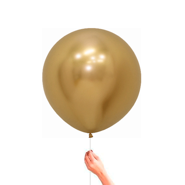 Globo Látex L dorado Reflex