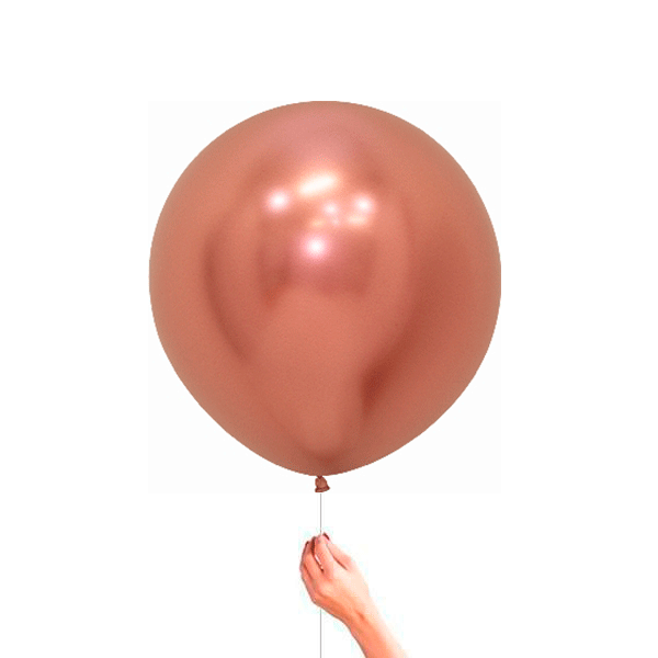 Globo Látex L oro rosa Reflex