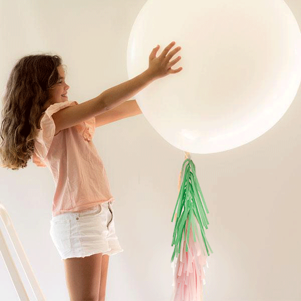 Kit globo XL decorado guirnalda MINT