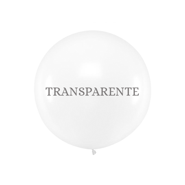Globo Látex XL transparente satinado